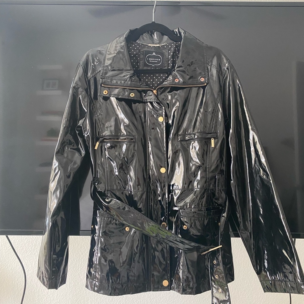 1 Madison Leather Trench Coat